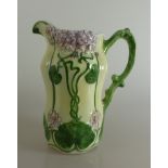 Jugendstil Keramik Krug, Blütendekor, h. 20cmMindestpreis: 30 EUR