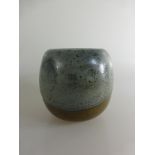 Horst Kerstan (1941 Frankfurt am Main - 2005 Kandern), Vase, zylindrischer Stand, leichteingezogene,