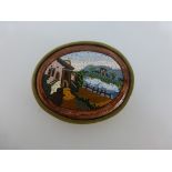 Mosaikbrosche Italien, um 1950, ca. 4,5cm x 3,7cmMindestpreis: 25 EUR