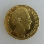 Goldmünze, 20 Mark, Ludwig II von Bayern, 1873 DMindestpreis: 290 EUR