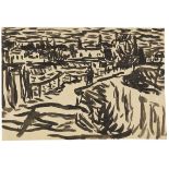 Ernst Ludwig Kirchner     1880 Aschaffenburg - 1938 DavosDer Stadtrand von Dresden. Um 1906/07.