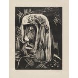 Karl Schmidt-Rottluff    1884 Rottluff bei Chemnitz - 1976 BerlinKopf eines Arbeiters. 1923.