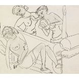 Ernst Ludwig Kirchner     1880 Aschaffenburg - 1938 DavosDrei weibliche Figuren (nach Ajanta-
