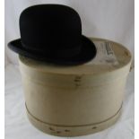 Aristos ventilated bowler hat & Christy & Co. hat box