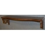 Oak wall shelf