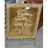 Brass Galleon fire screen