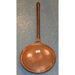 Copper etched bed warmer