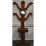 Victorian mahogany hall stand