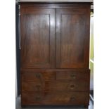 Mahogany linen press