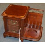 Mahogany inlaid Smokers cabinet