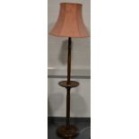 Oak standard lamp