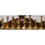 8 Brass candlesticks