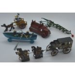 Britains plough & 4 other lead vehicles