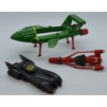 Ertl Batmobile & Thunderbird 2 & 3