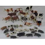 Various lead farm animals