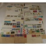 Box of BG stamp covers inc. early First Day Covers
