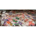 Tin of 1000's of GB stamps off paper