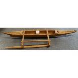 Tonga model canoe