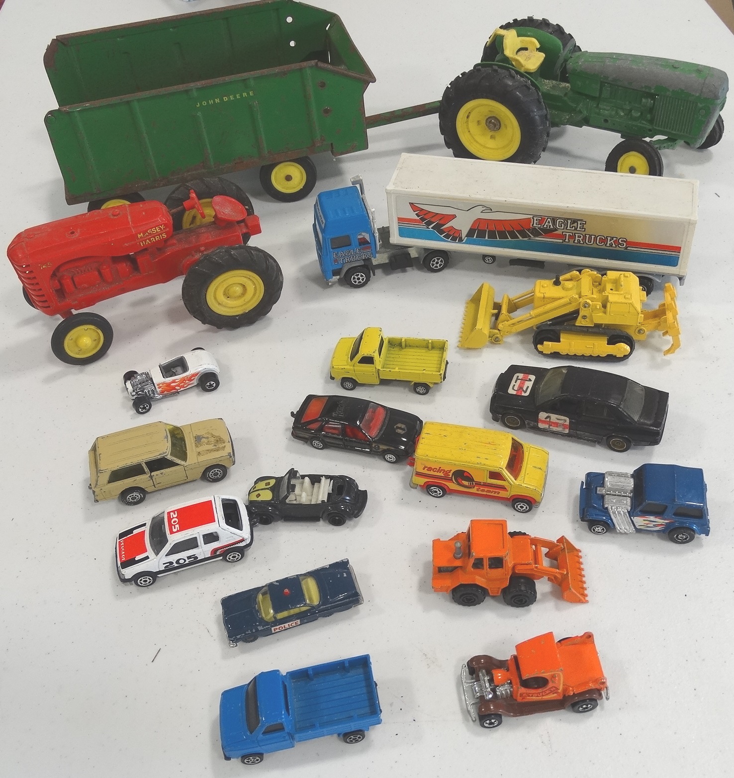 Various model vehicles