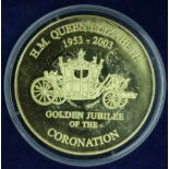 2003 Golden Jubilee 9ct medallion