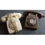 White & grey telephones (2)