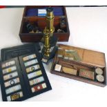 Tisley & Spiller microscope, box slides & other items