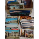 Box of modern postcards