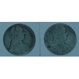 2 x 1780 Maria Theresa coins