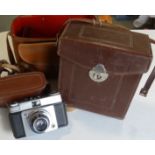 Ilford Sportsman camera & Zeiss Ikon leather case