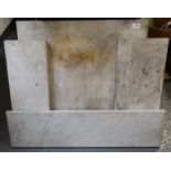 4 Pieces of marble - largest 27' square