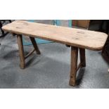 Small Country pine bench