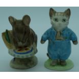 Beswick Beatrix Pottery Appley Dapply & Tom Kitten