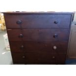 Pine chest of 4 drawers