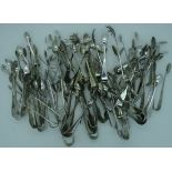 Large Collection of silver plated sugar tongs