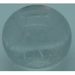 Glass paperweight - Cliveden Stud 1967-1995