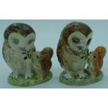 Beswick Beatrix Potter Old Mr Brown & Old Mrs Brown