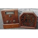 1930's McMichael Battery Three Receiver & Celeston speaker case