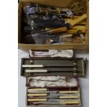 Box of various cutlery