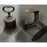 Cast iron door stop & shoe last