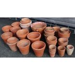 Various earthenware plantpots