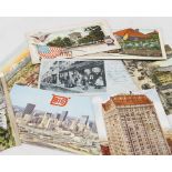 Quantity of Edwardian and other vintage postcards USA posted 32 items in lot