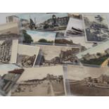 Quantity of Edwardian and other vintage collectors postcards Kent seaside towns 40 items in lot