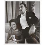 Eisenstaedt, Alfred (1898-1995). Salvador Dalí und Gala. Original-Photographie. Silbergelatine-