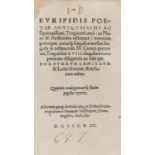 Euripides - Euripidis poetae antiquissimi ac sapientissimi, Tragicorum vero (ut Plato &