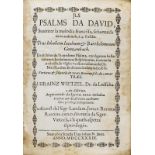 Biblia raetoromanica - Jls Psalms Da David, suainter la melodia francêsa, schantada eir in tudaisch,