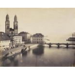 SCHWEIZ - Braun, Adolphe (1812-1877). 'Vues Suisses. E. M.' (Deckeltitel). Monumentales Album mit 46