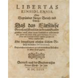 EINSIEDELN - [Pflummern, Johann Heinrich von]. Libertas Einsidlensis. Oder Begründter kurtzer