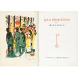 Pechstein, Max - Osborn, Max. Max Pechstein. Mit 1 sign. Original-Farblithographie, 2 sign.
