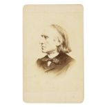 PORTRAITS - Liszt, Franz - Reutlinger, Charles (1816-1880). Original-Porträt-Photographie. Albumin-