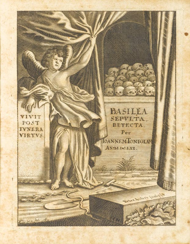 Tonjola, Johannes. Basilea sepulta retecta continuata. Mit 1 gest. Frontispiz v. P. Aubri. Basel, E.